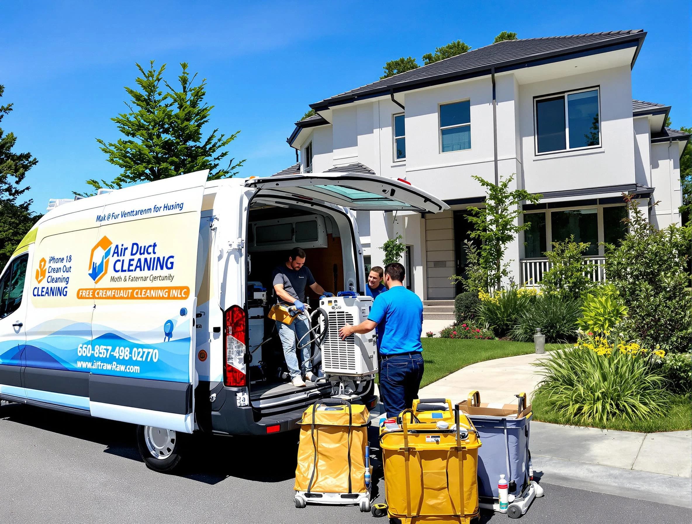 Newton Air Duct Cleaning technician performing professional air duct cleaning in Newton