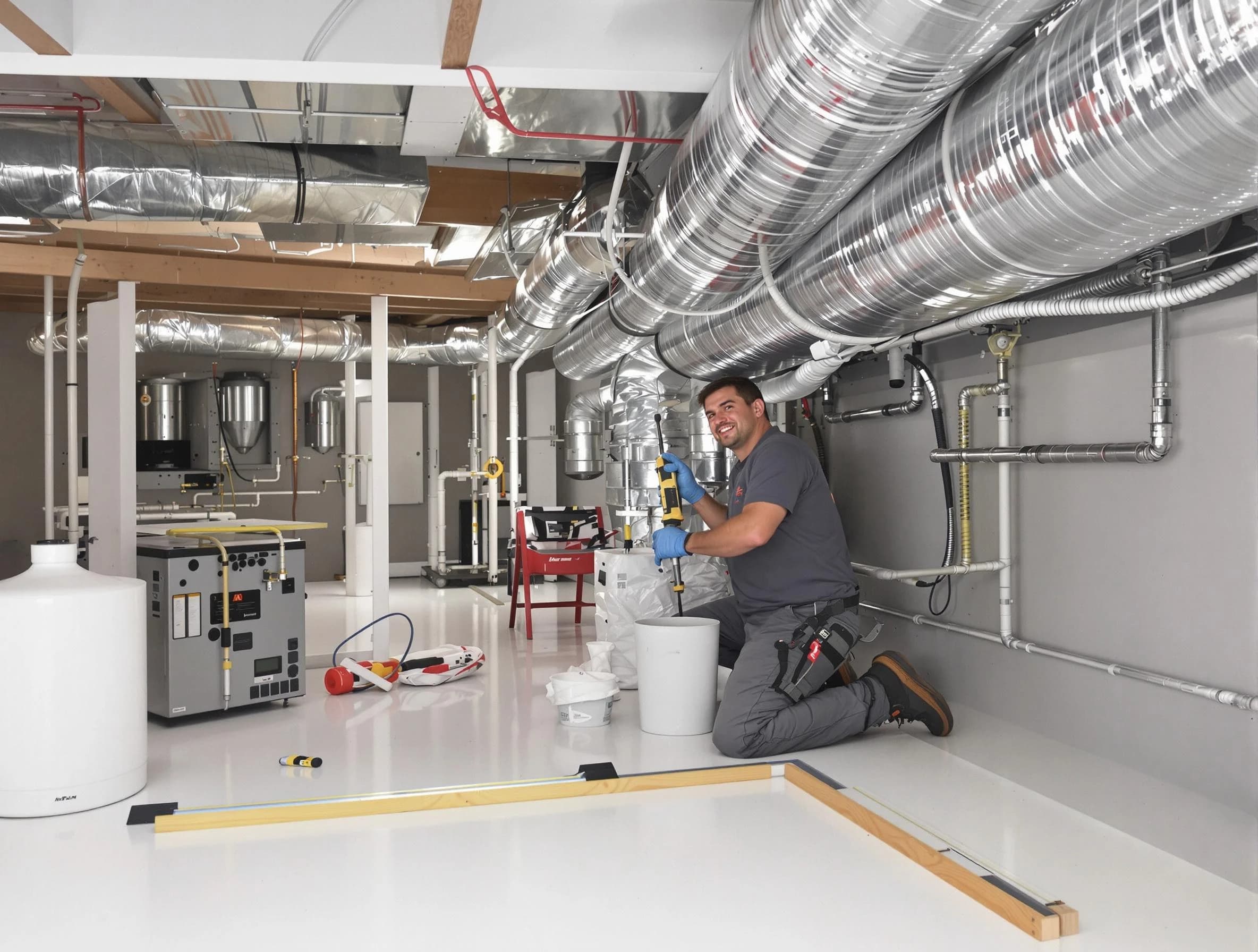 Professional duct sealing service by Newton Air Duct Cleaning in Newton