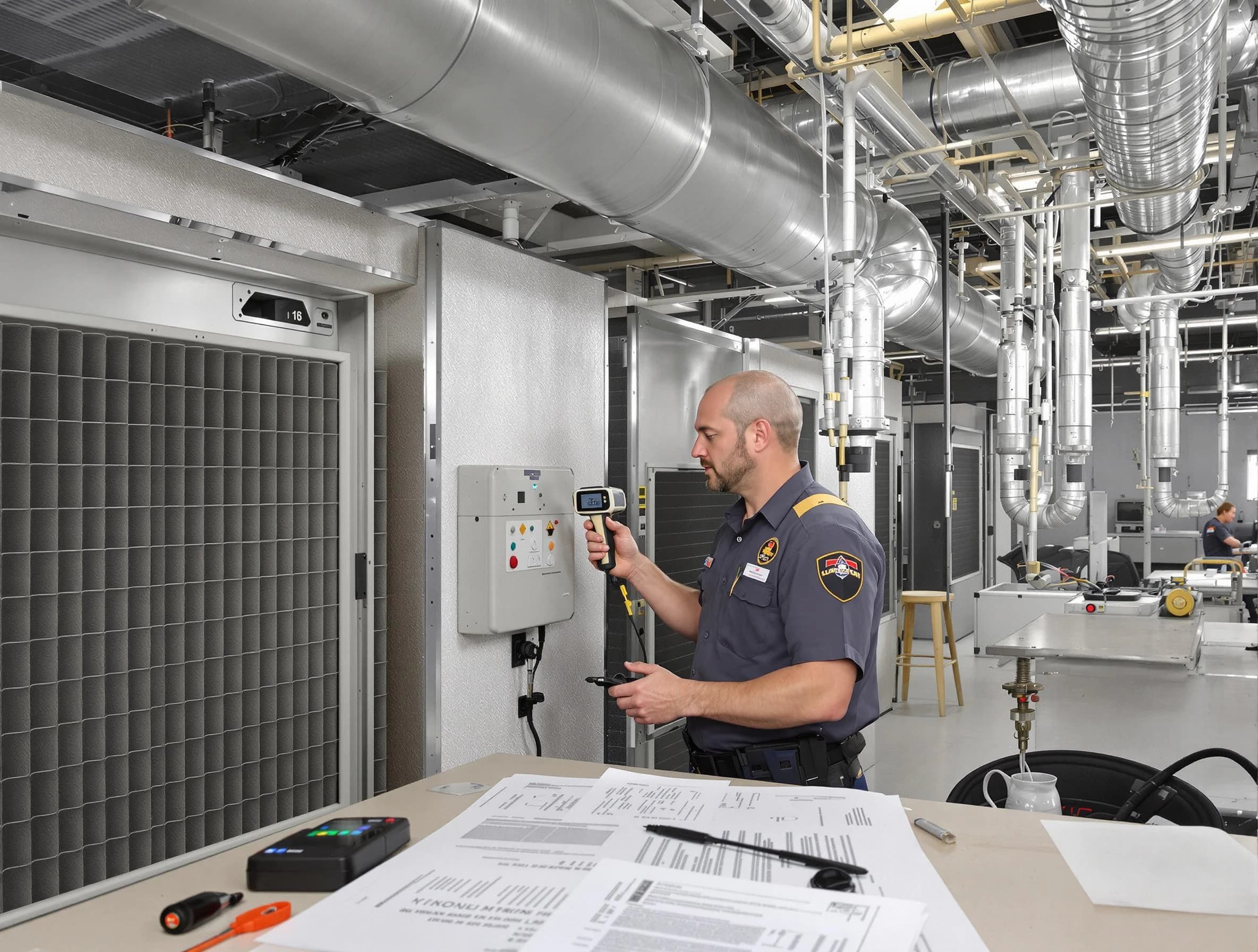 Professional filter system inspection by Newton Air Duct Cleaning in Newton