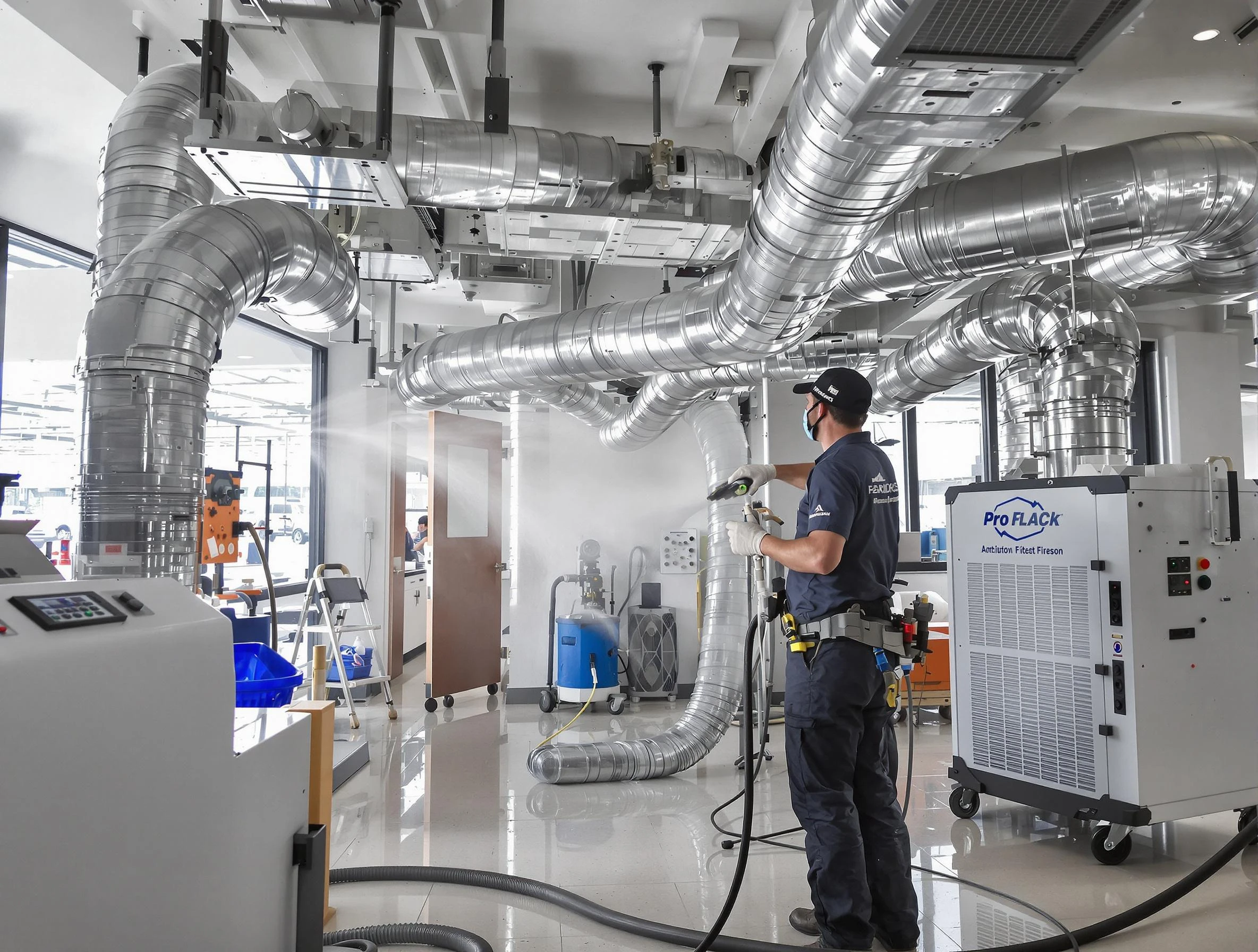 Negative Pressure Air Duct Cleaning in Newton