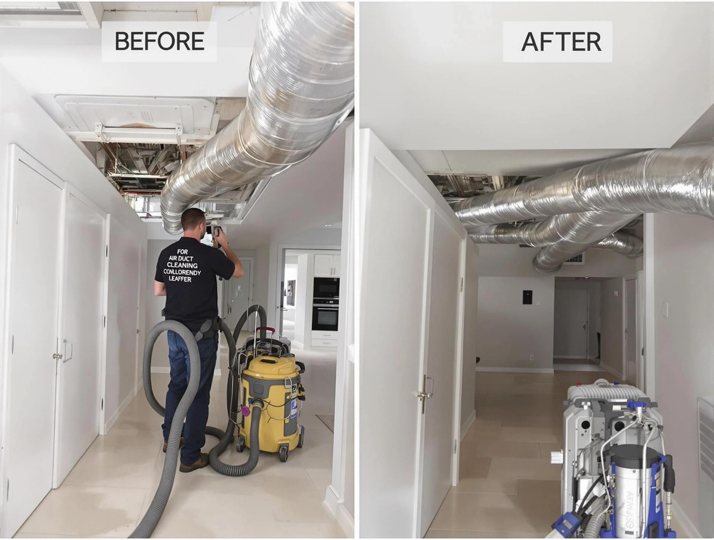 Newton Air Duct Cleaning professional performing thorough air duct cleaning in Newton