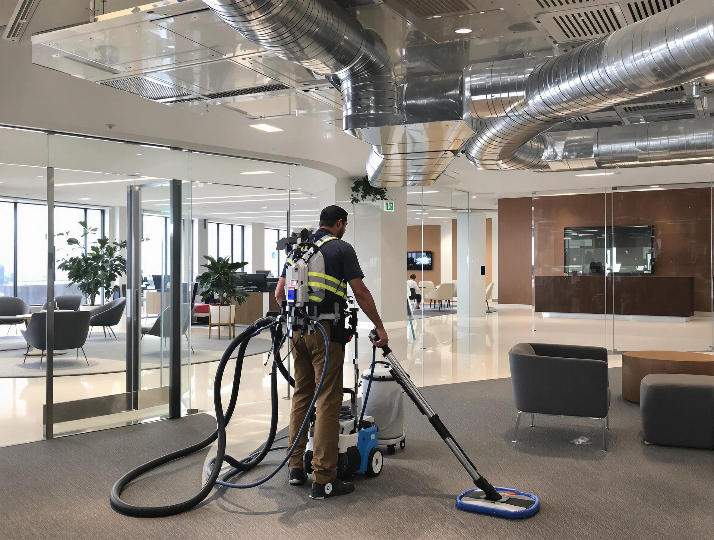 Commercial duct cleaning service by Newton Air Duct Cleaning in Newton