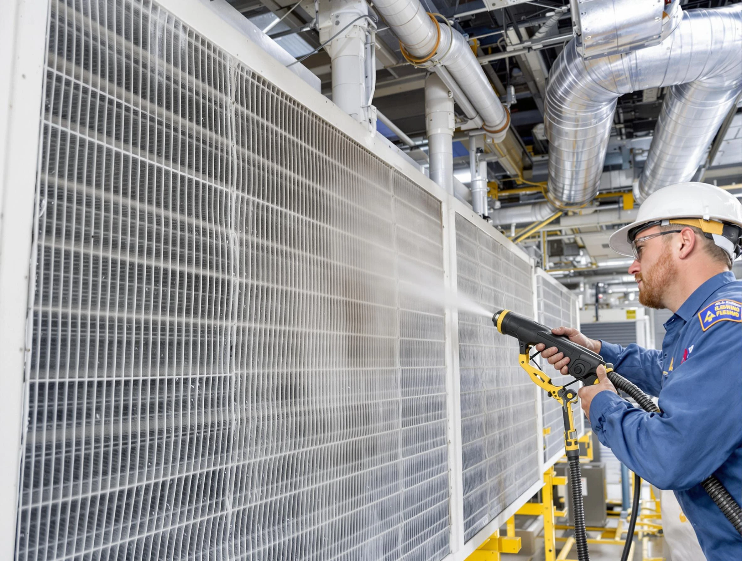 Professional commercial coil cleaning by Newton Air Duct Cleaning in Newton