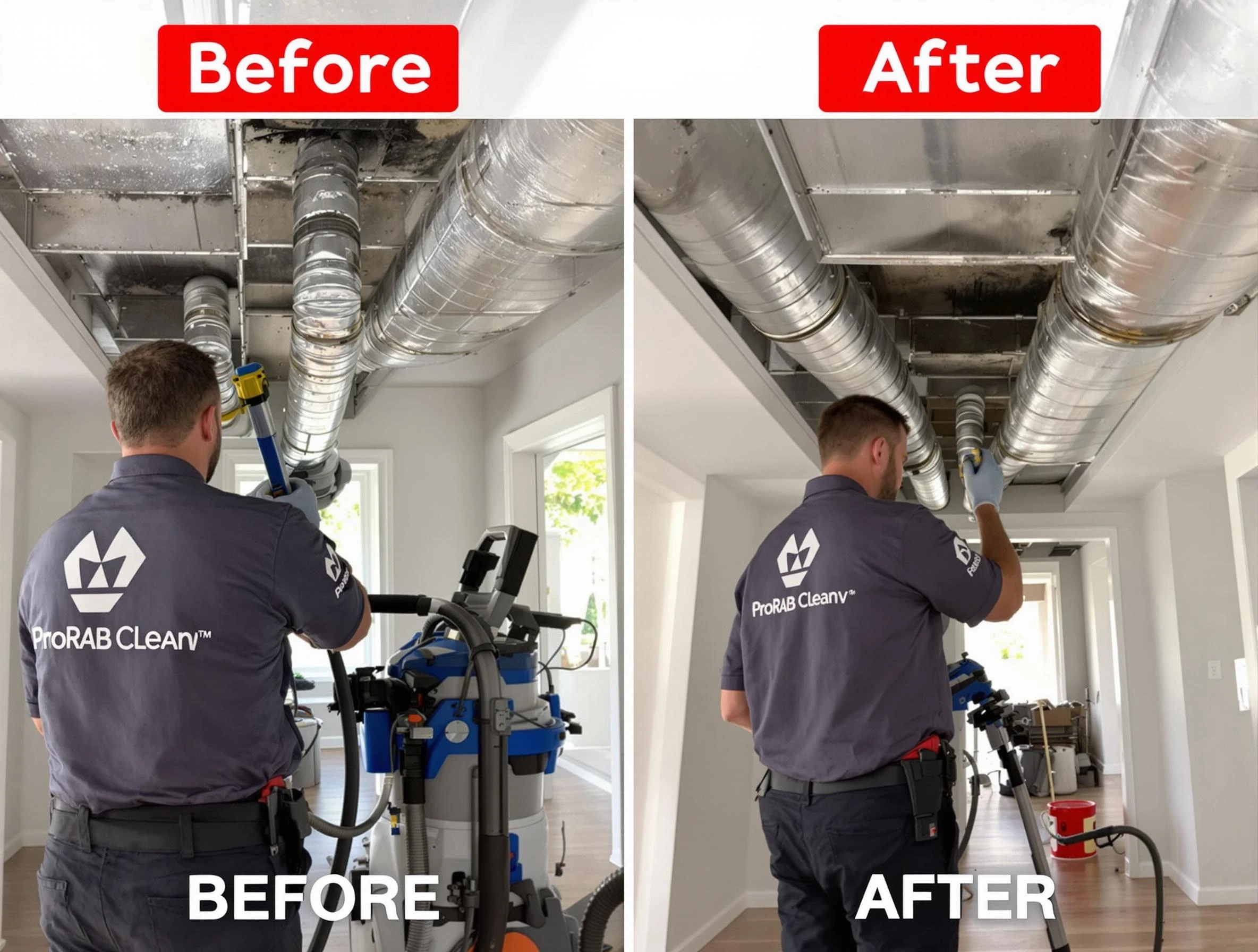 Newton Air Duct Cleaning expert performing thorough residential duct cleaning in a Newton home